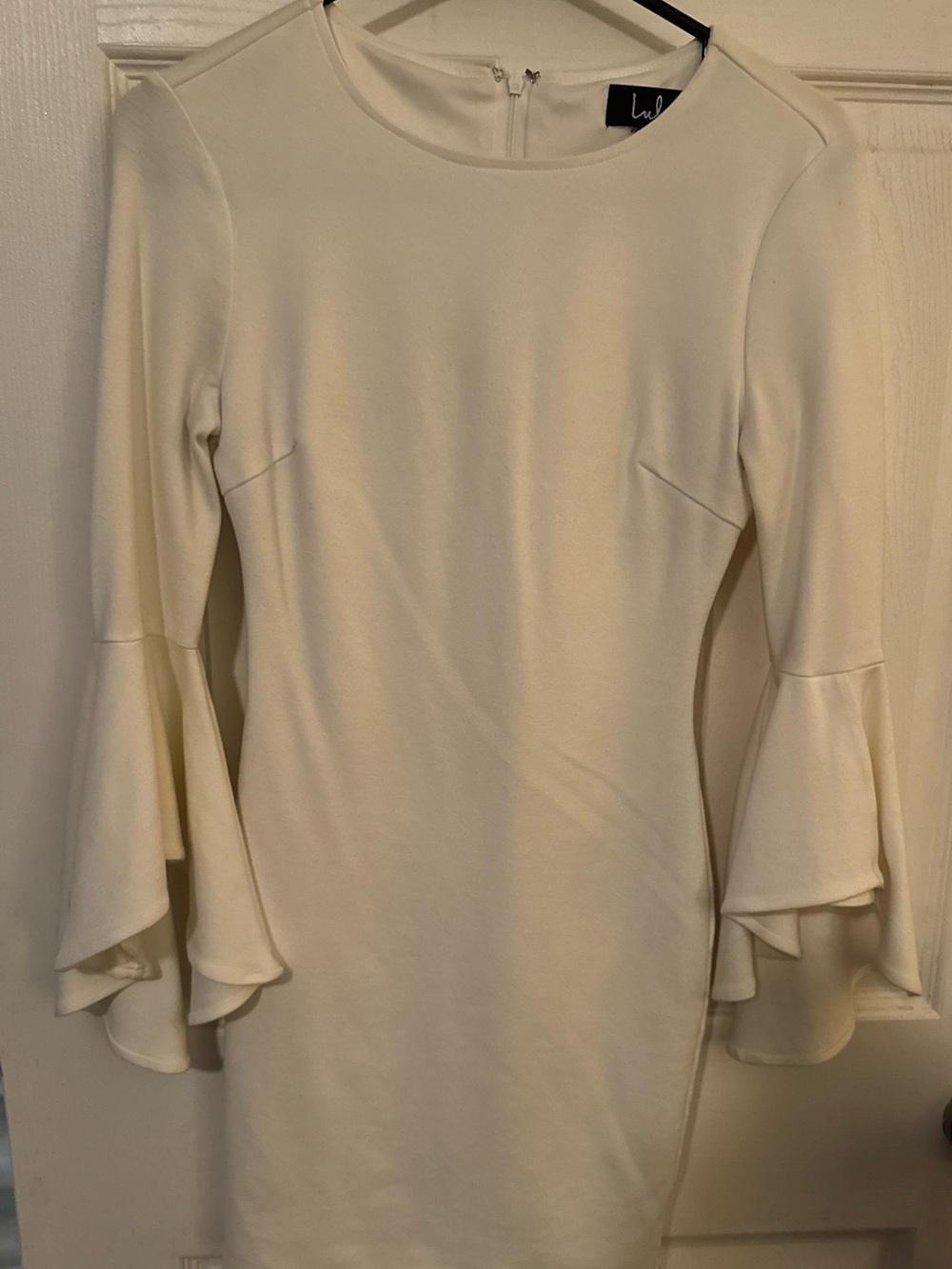 Lulu's White Bell Sleeve Dress